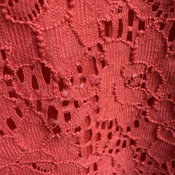 Chaps Women's Pink Sheath Floral Lace Sleeveless Back Zip Dress Size 8‎ - Picture 6 of 11